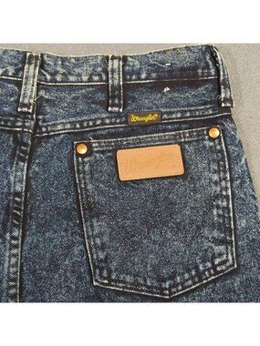 Wrangler VTG Jeans Men's 31x38 Blue Acid Wash 936 NTF Cowboy Cut Slim Fit USA